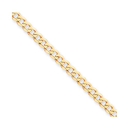 10k 5.8mm Hand-polished Fancy Link Bracelet