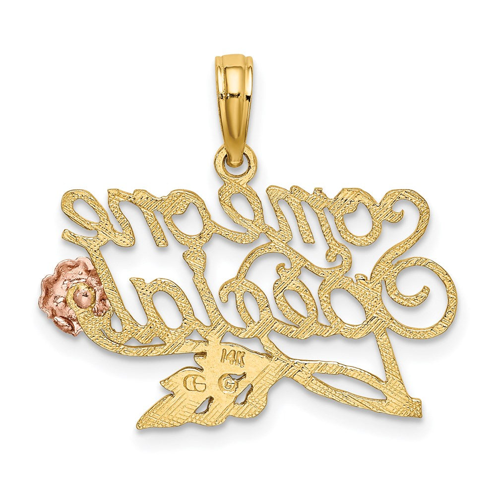 14k Two-Tone SOMEONE SPECIAL w/ Flower Charm