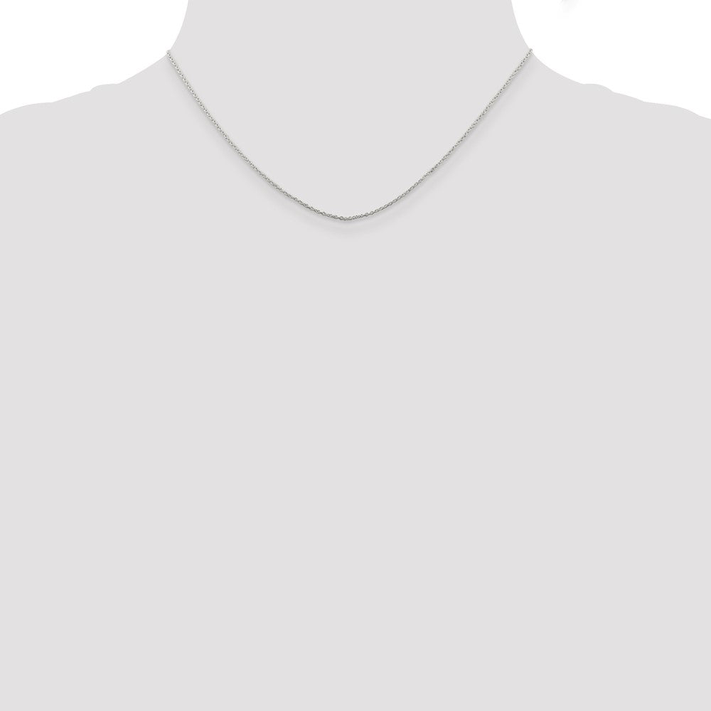 Sterling Silver 1mm Cable Chain 16 Inches