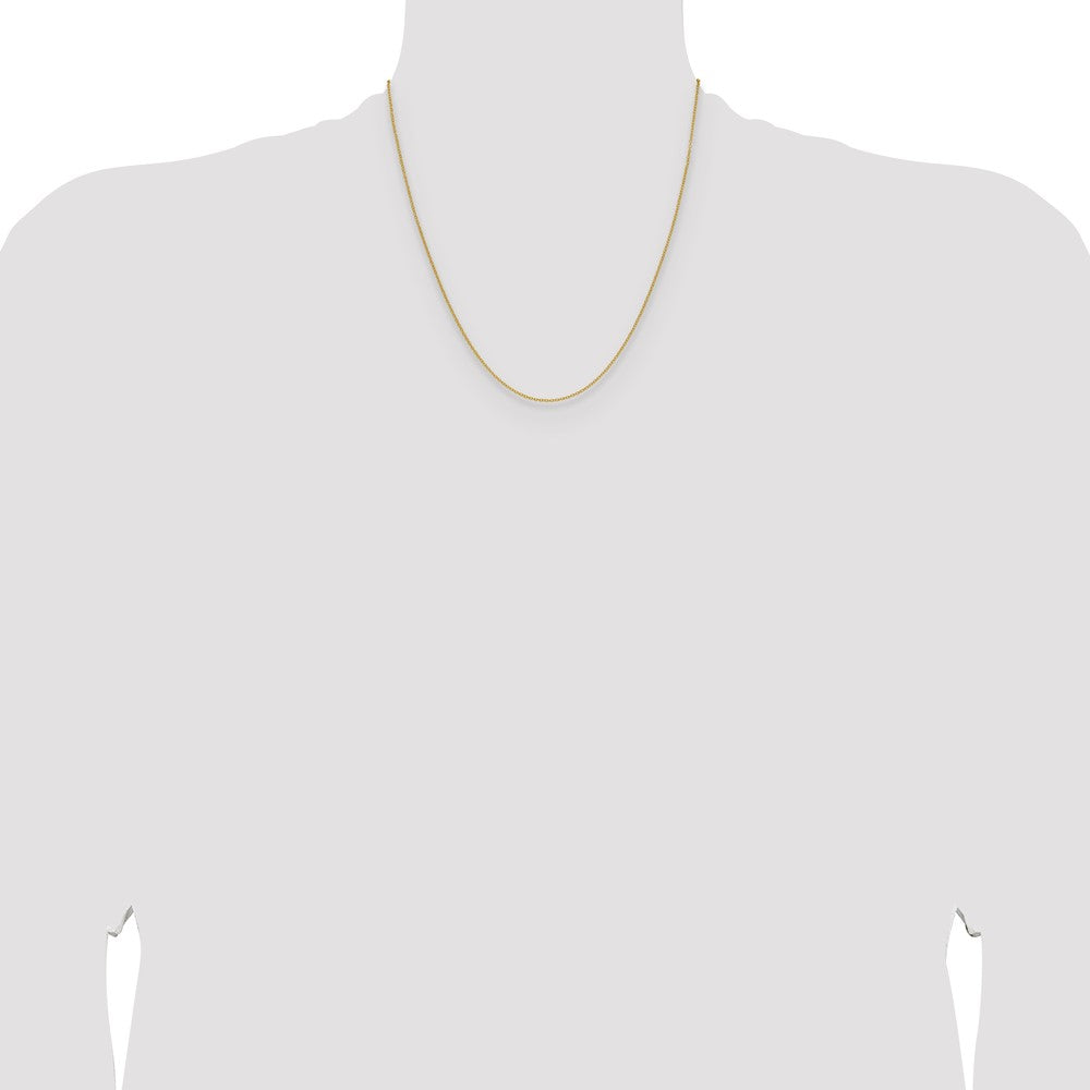 14k 1.5mm Cable Chain