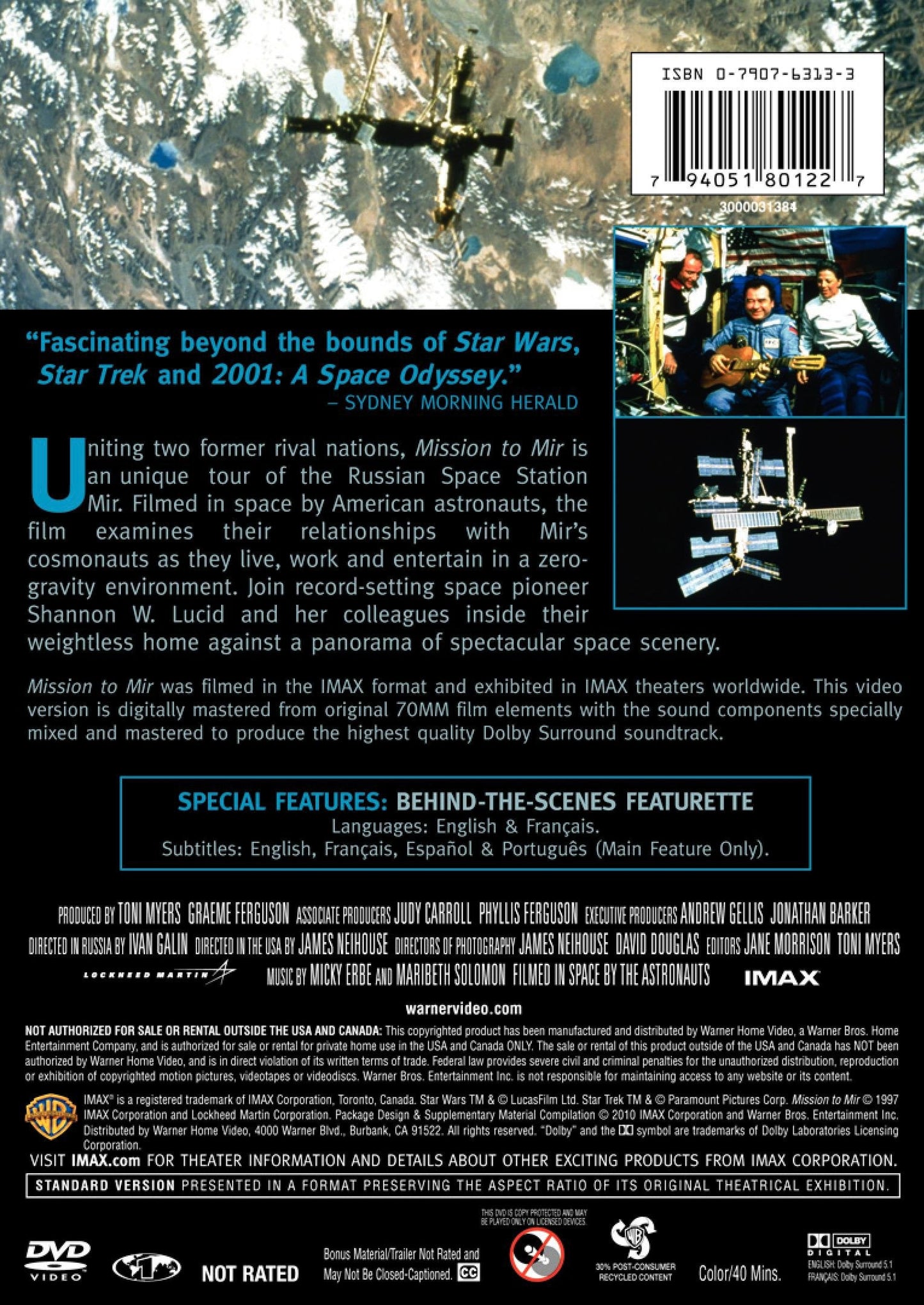 the film examines their relationships with Mir's cosmonauts as they live