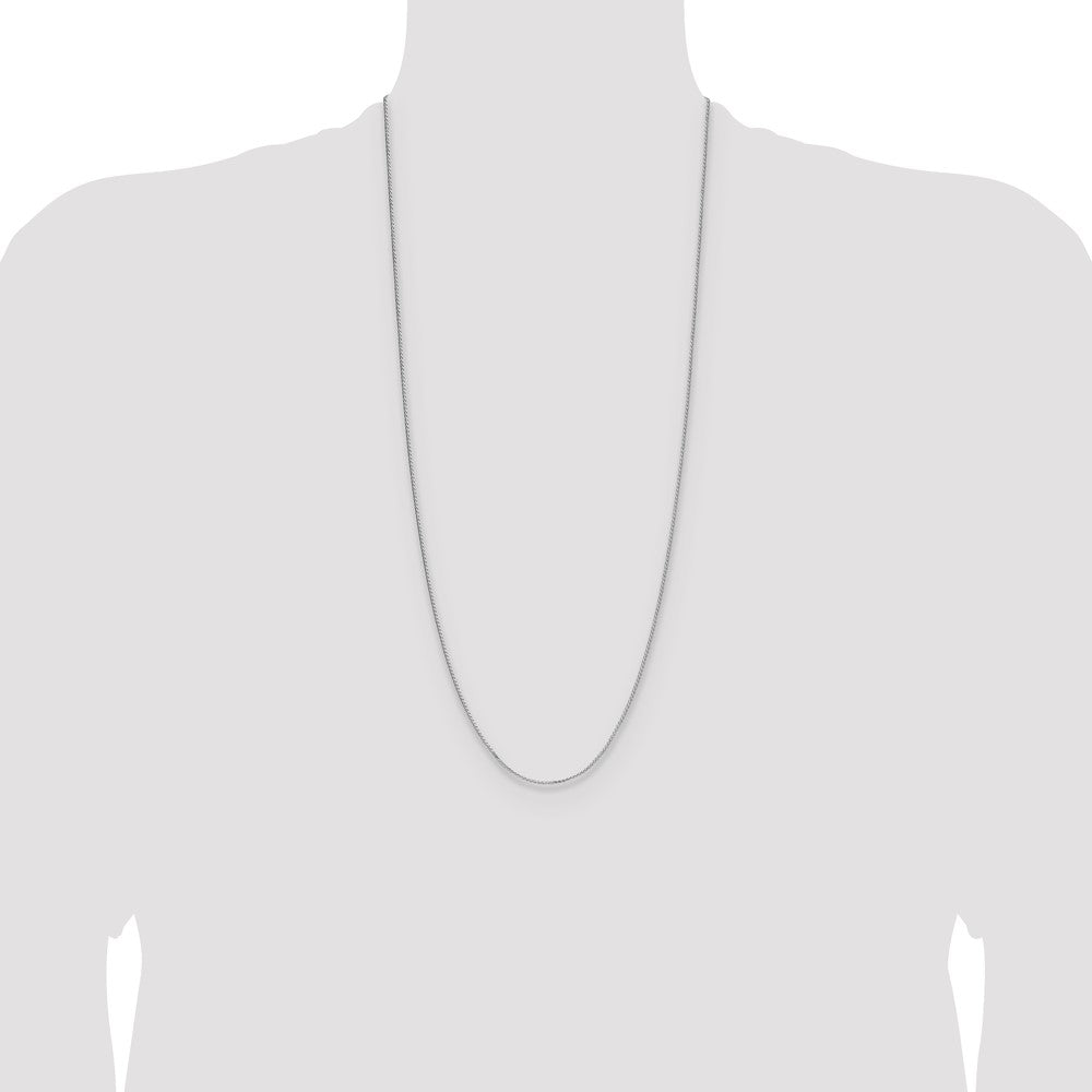 Sterling Silver 1.3mm 8 Sided D/C Double Spiga Chain