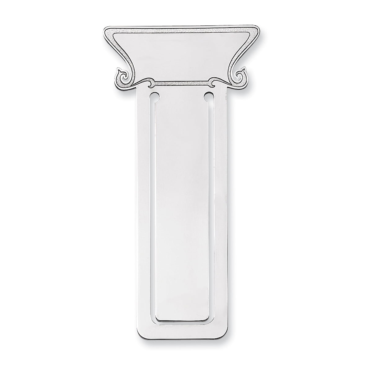Sterling Silver Rhodium-plated Blank Version Book Mark QQQ371B