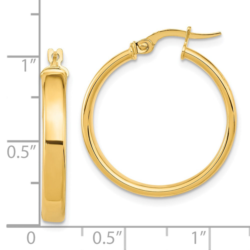 14K Polished Earrings