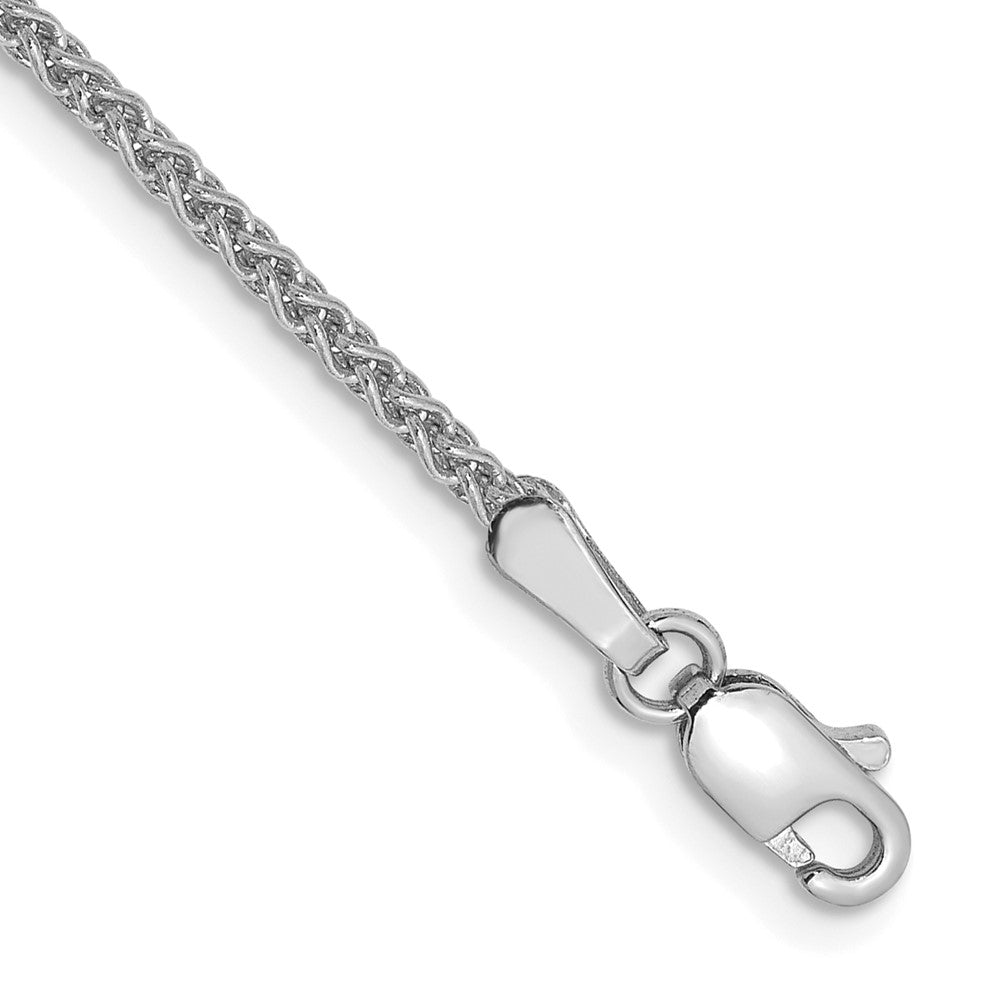 14K White Gold 8 inch 1.7mm Spiga with Lobster Clasp Bracelet 8 inches