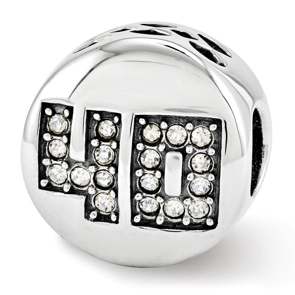 Sterling Silver Reflections Crystals Fabulous 40 Bead