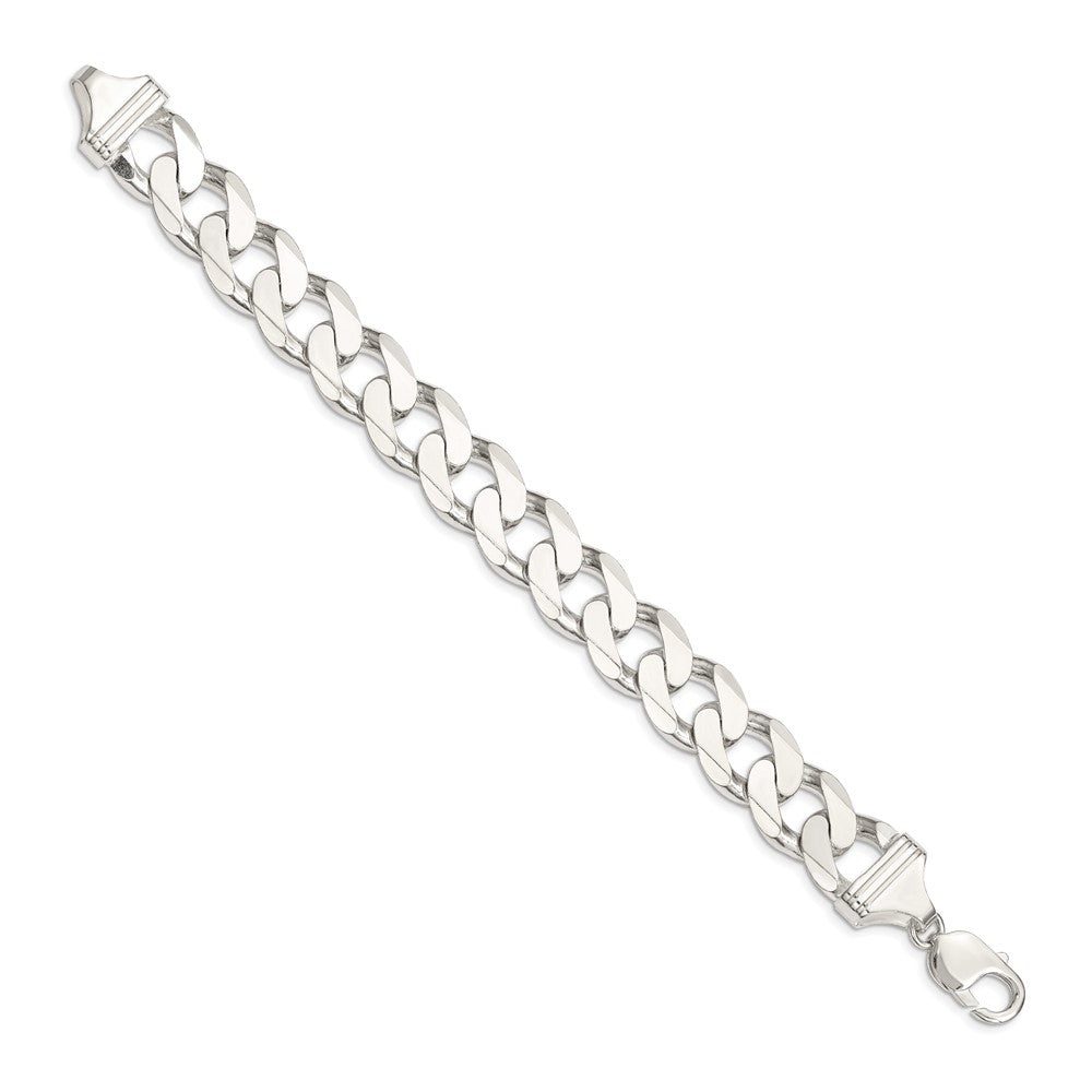 Sterling Silver 14.5mm Curb Chain 9 inches
