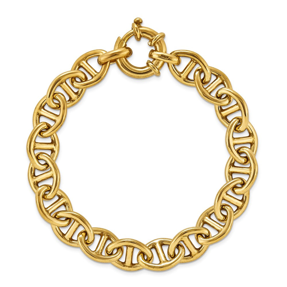 Sterling Silver Classic 7.5 link with spring lock-yellow