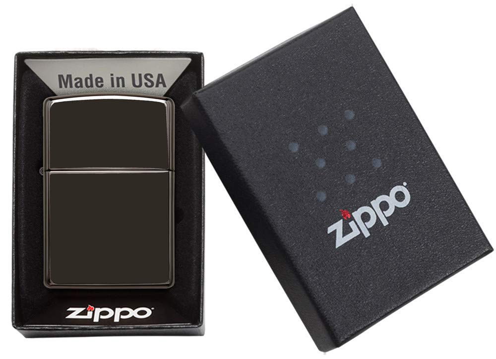 Zippo Classic High Polish Black Pocket Lighter