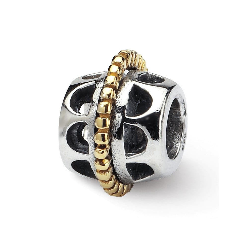 Reflection Beads Sterling Silver & 14k Reflections Bali Bead
