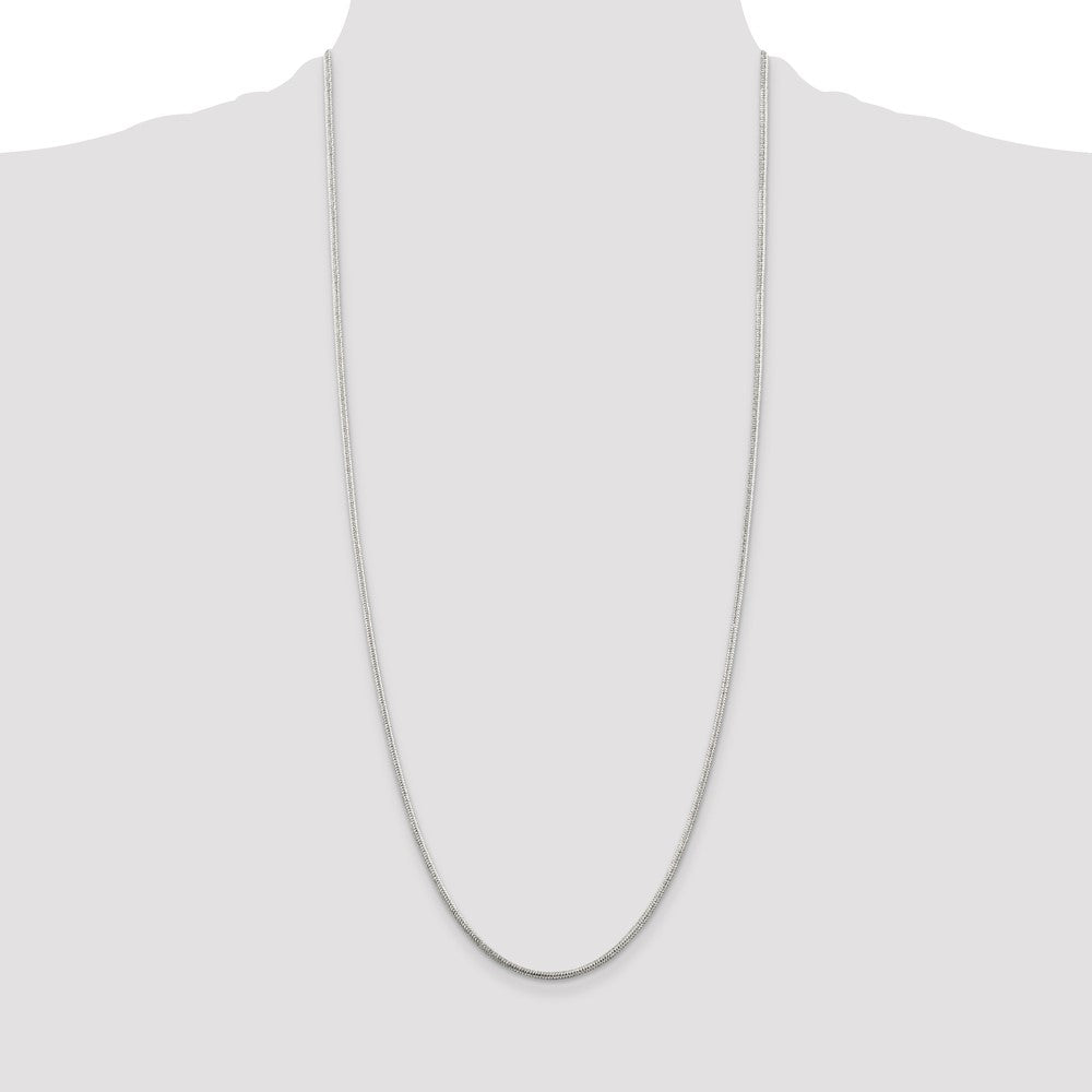 Sterling Silver 1.6mm Round Snake Chain 30 Inches