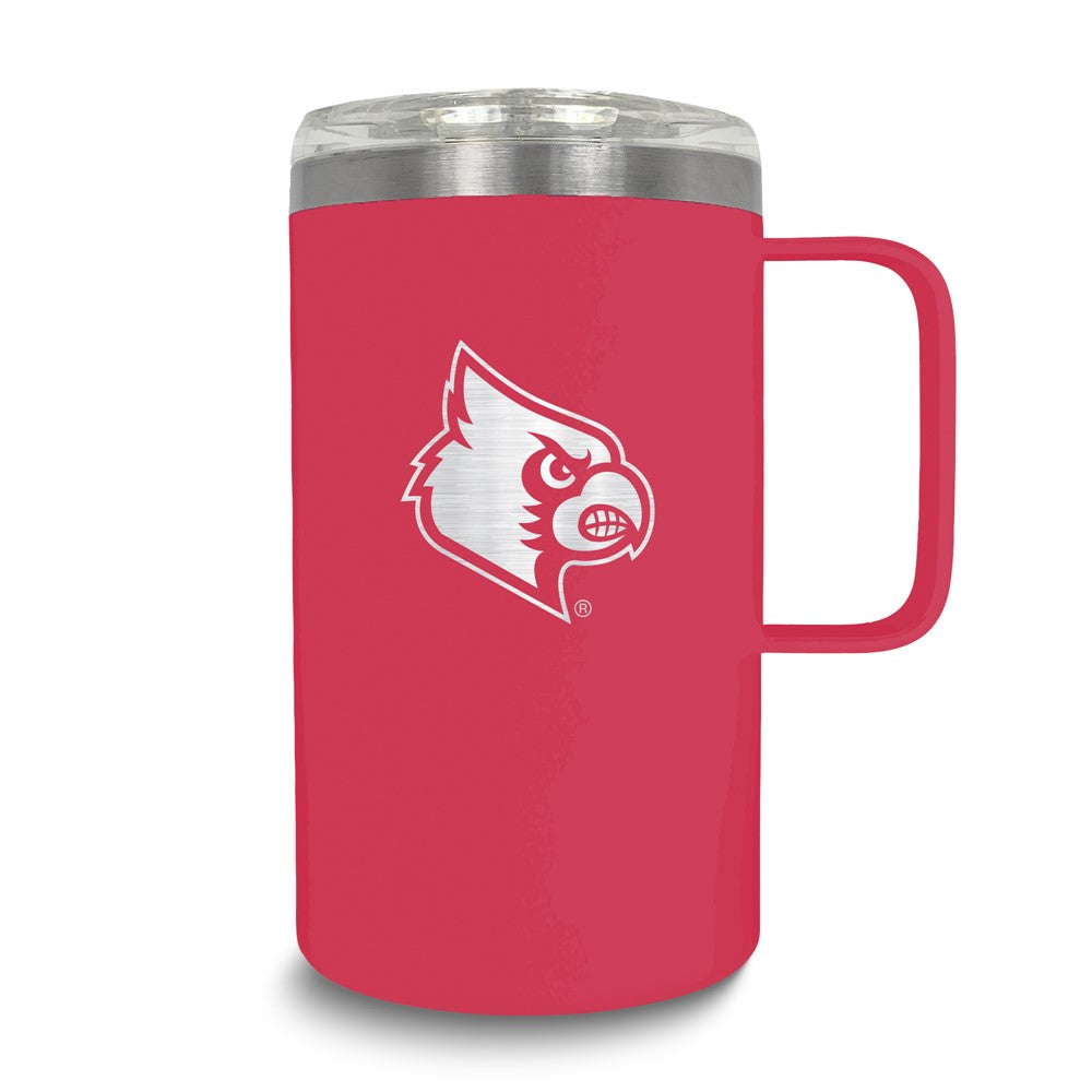 Collegiate University of Louisville Stainless Steel 18 oz. Hustle Mug with Lid