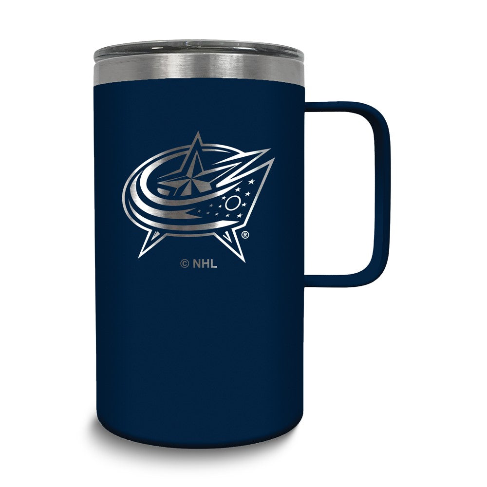 NHL Columbus Blue Jackets Stainless Steel 18 oz. Hustle Mug with Lid