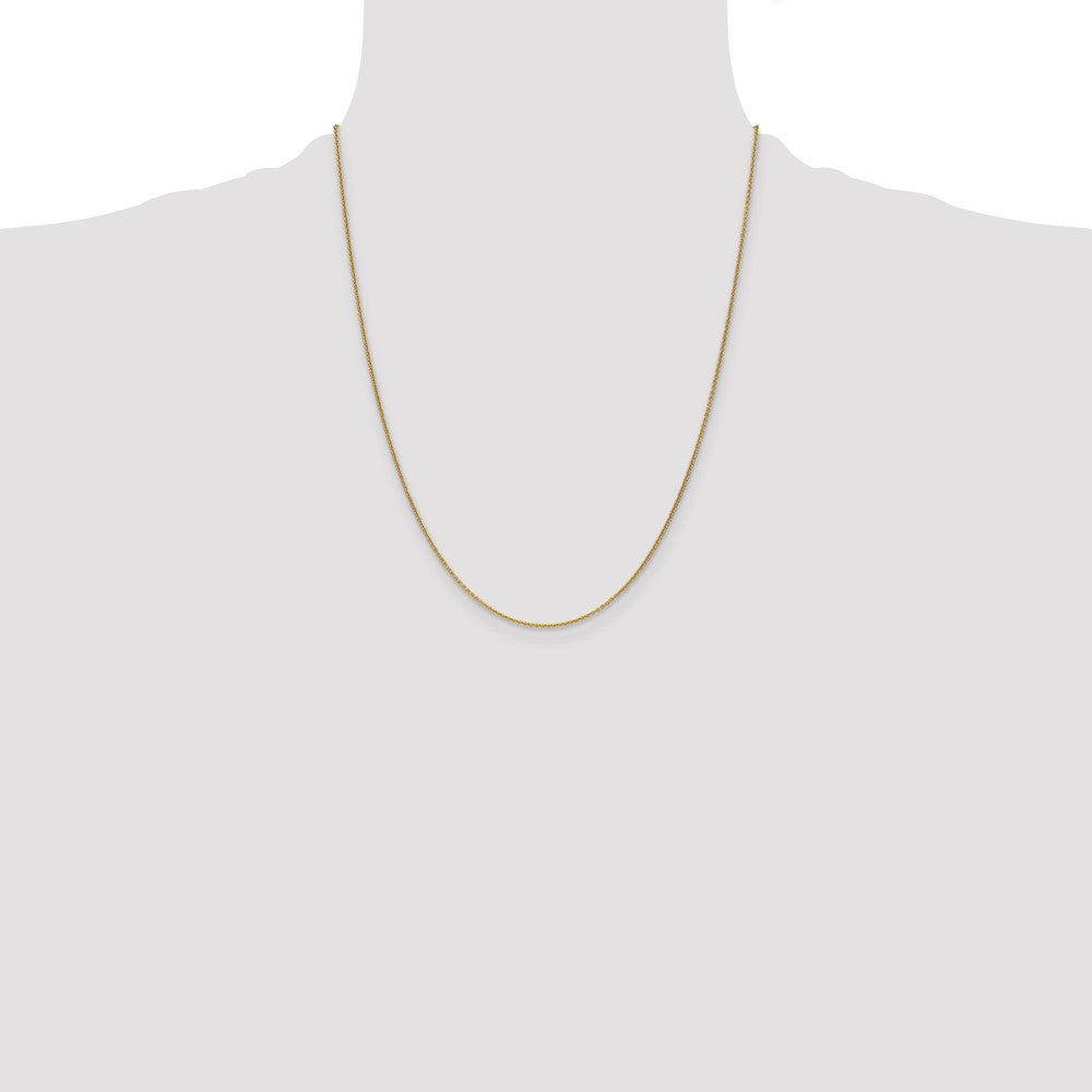 10k 1mm Round Open Link Cable Chain