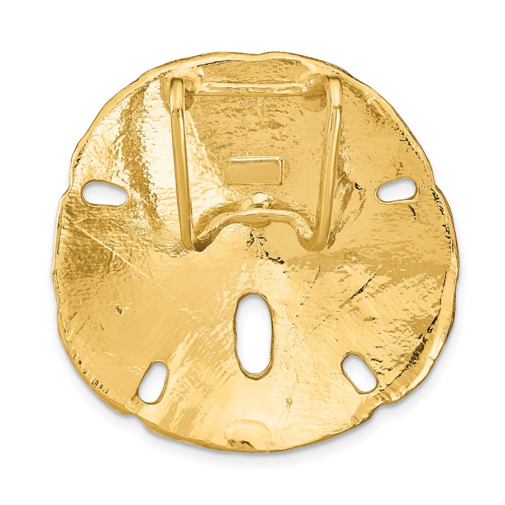 14K Fits Up To 8mm and 10mm Medium Sand Dollar Slide