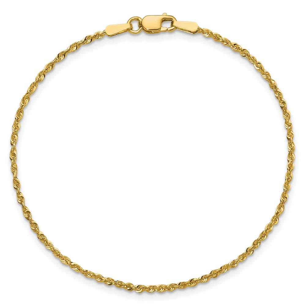 10k 1.5mm Extra-Light D/C Rope Chain Anklet