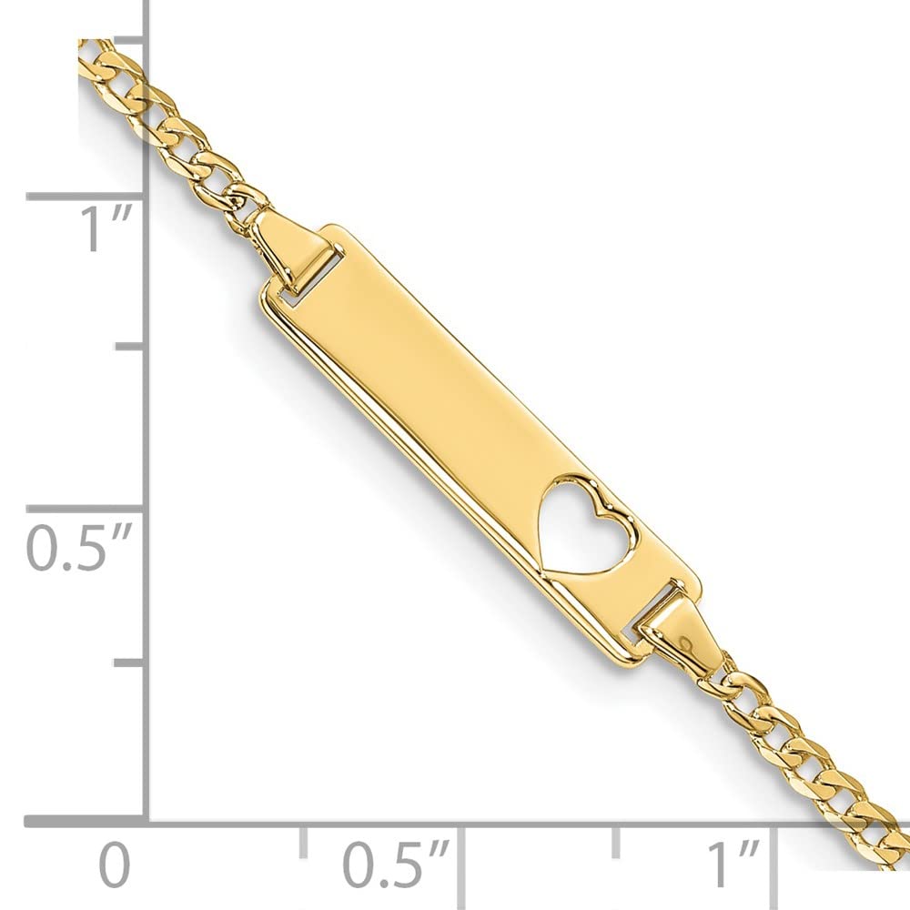 10k Flat Curb Link ID Bracelet