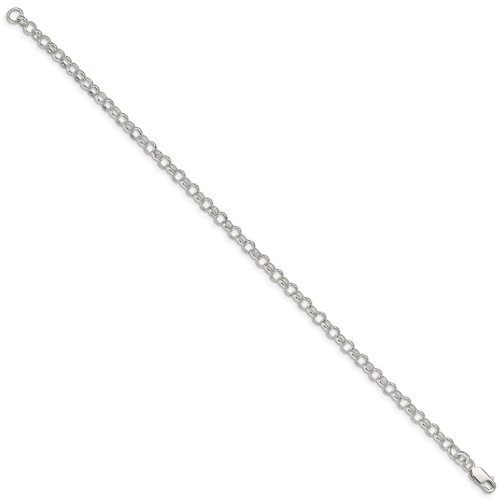 Sterling Silver 4mm Rolo Chain 7 inches