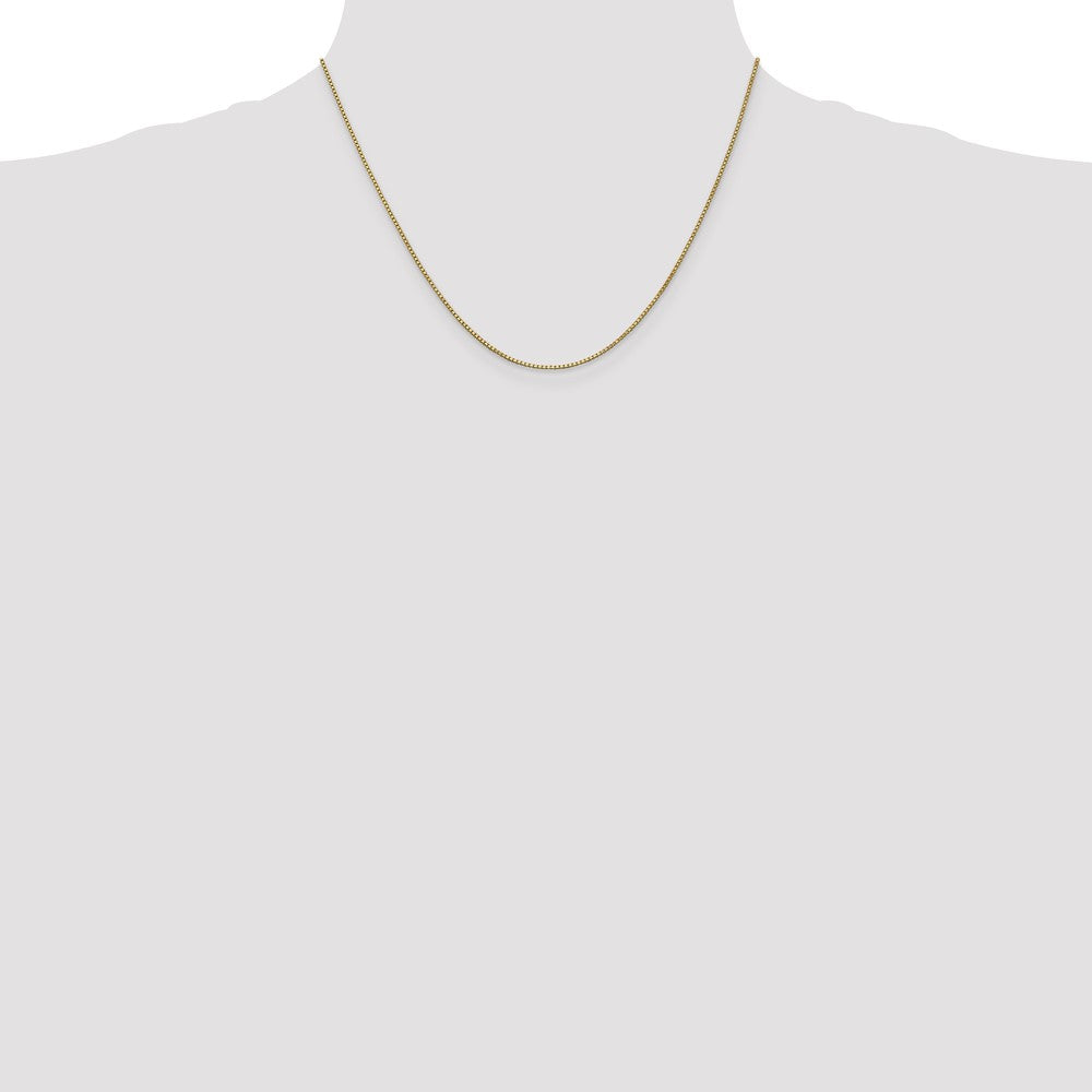 10k 1mm Box Chain Yellow Gold