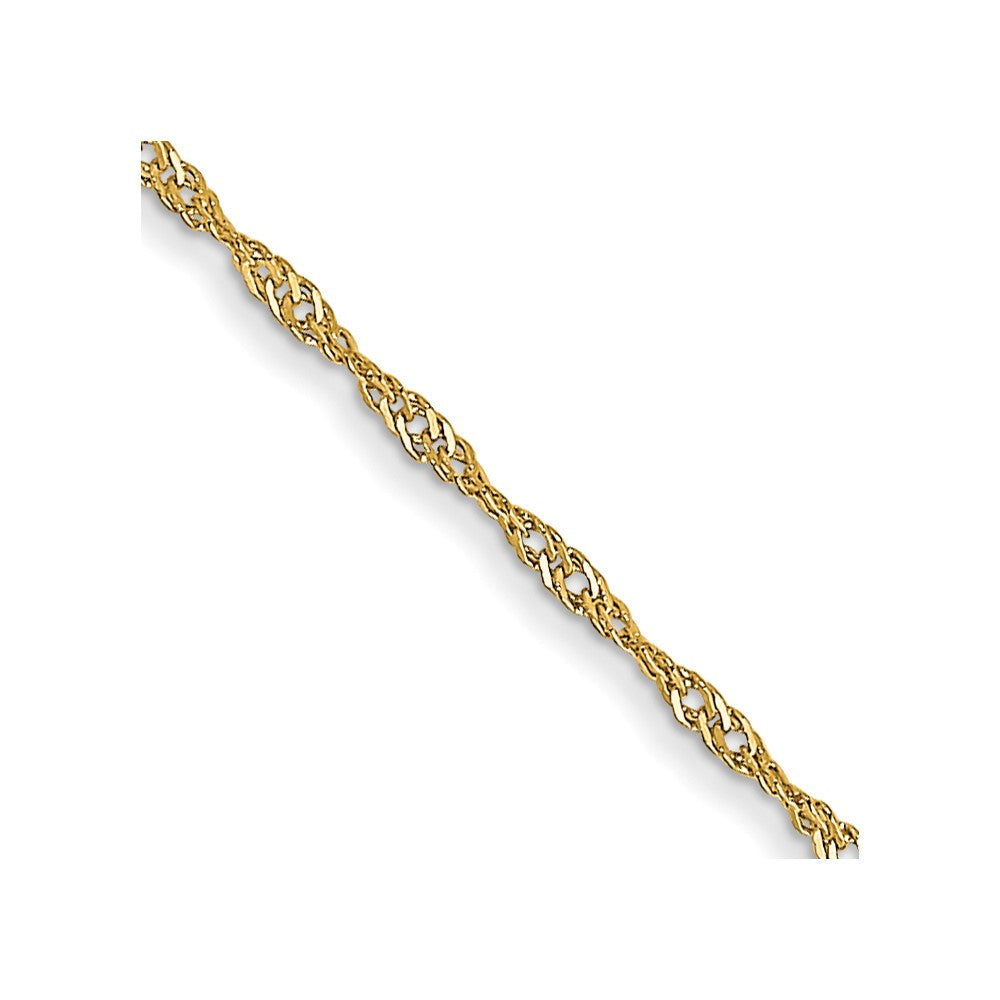 14k 1mm Singapore Chain (CARDED)
