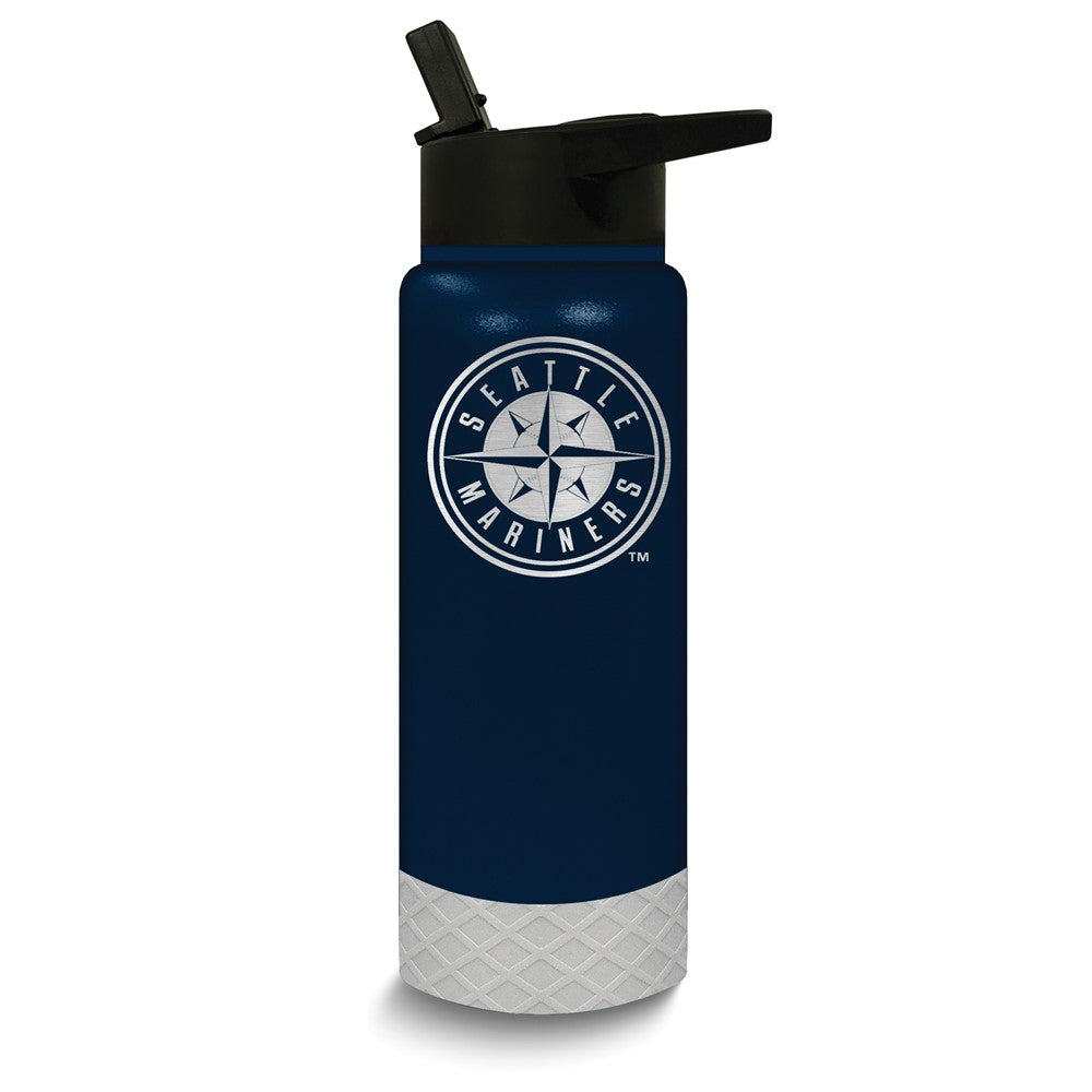 MLB Seattle Mariners Stainless Steel Silicone Grip 24 oz. Water Bottle
