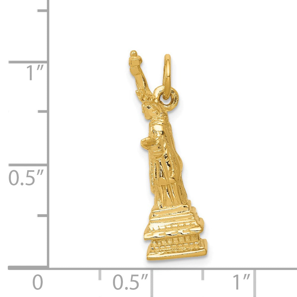 14k 3D Statue Of Liberty Charm