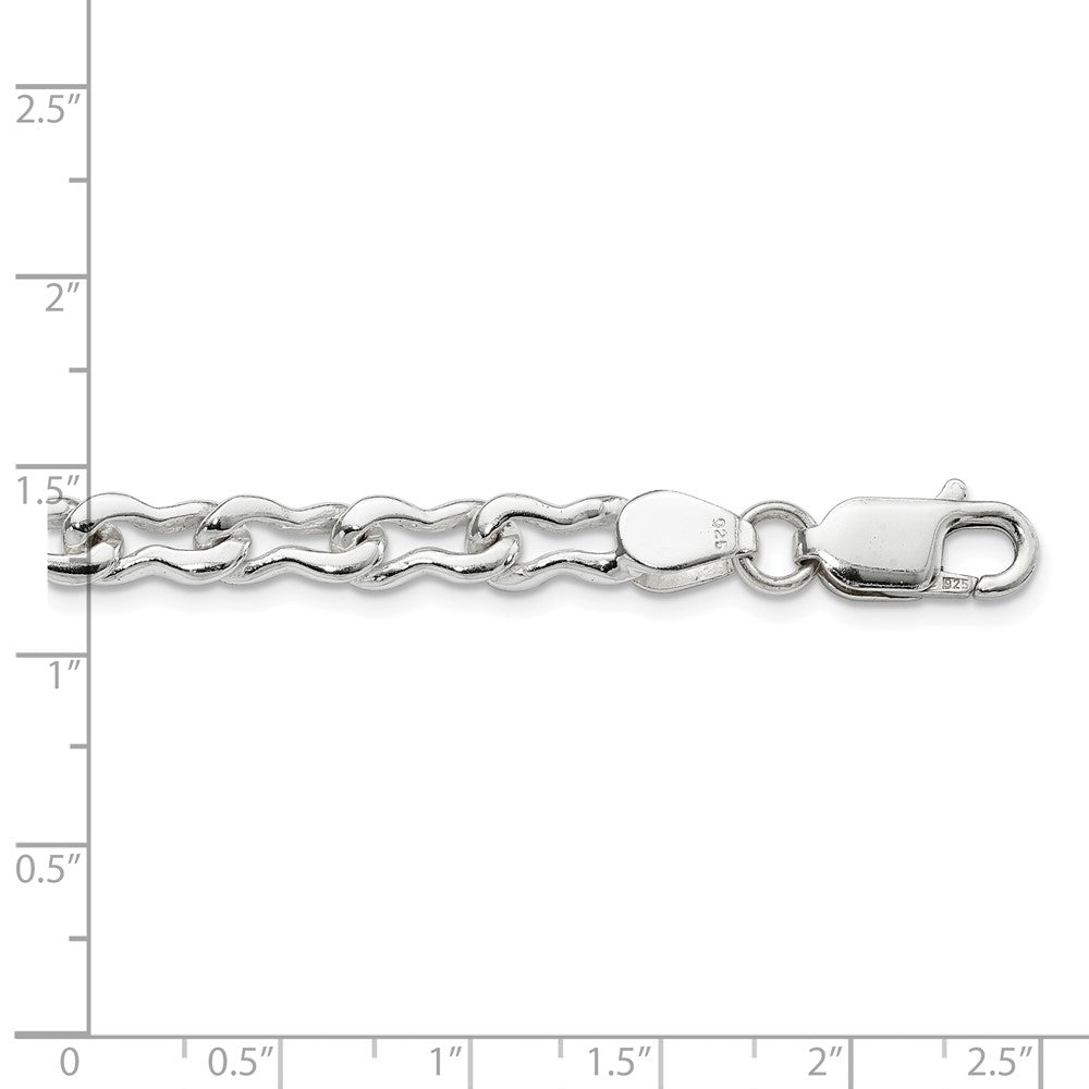 Sterling Silver 6mm Fancy Link Chain