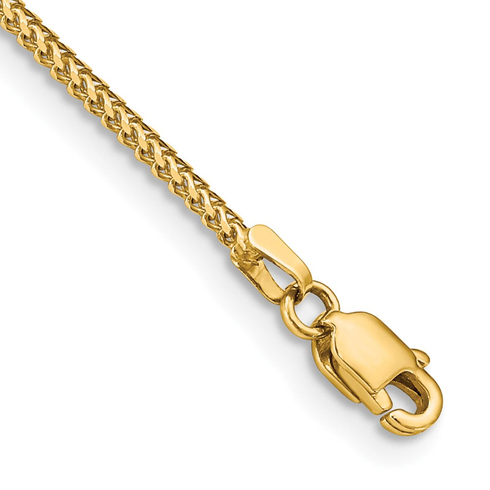 14K 8 inch 1mm Franco with Lobster Clasp Bracelet 8 inches