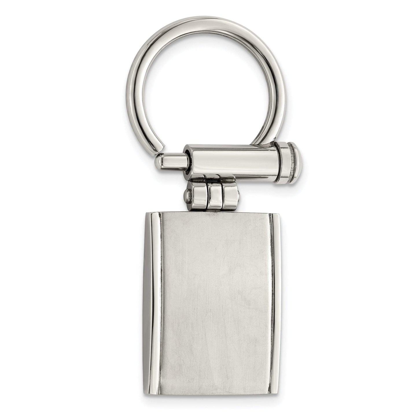 Primal Steel Stainless Steel Brushed and Polished Key Chain