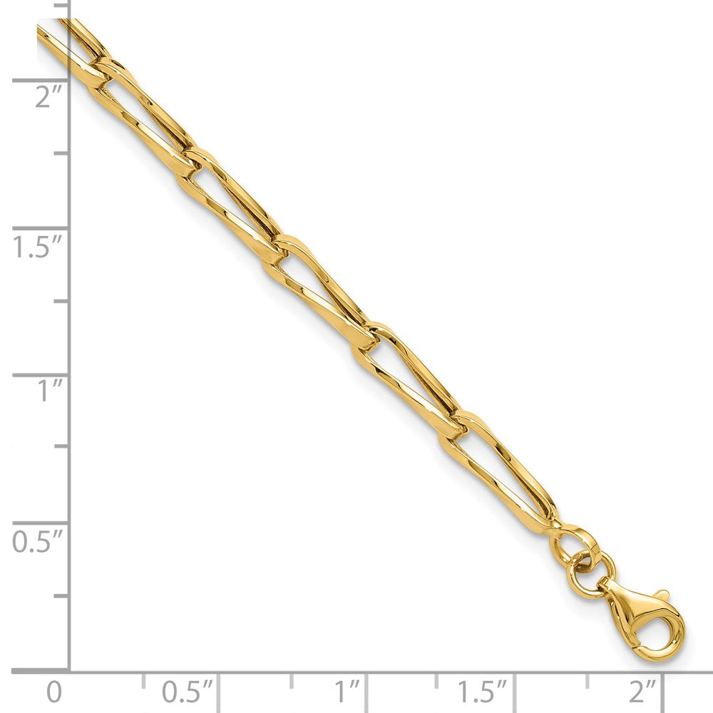 14K Polished Fancy Link Bracelet 7.5 inches