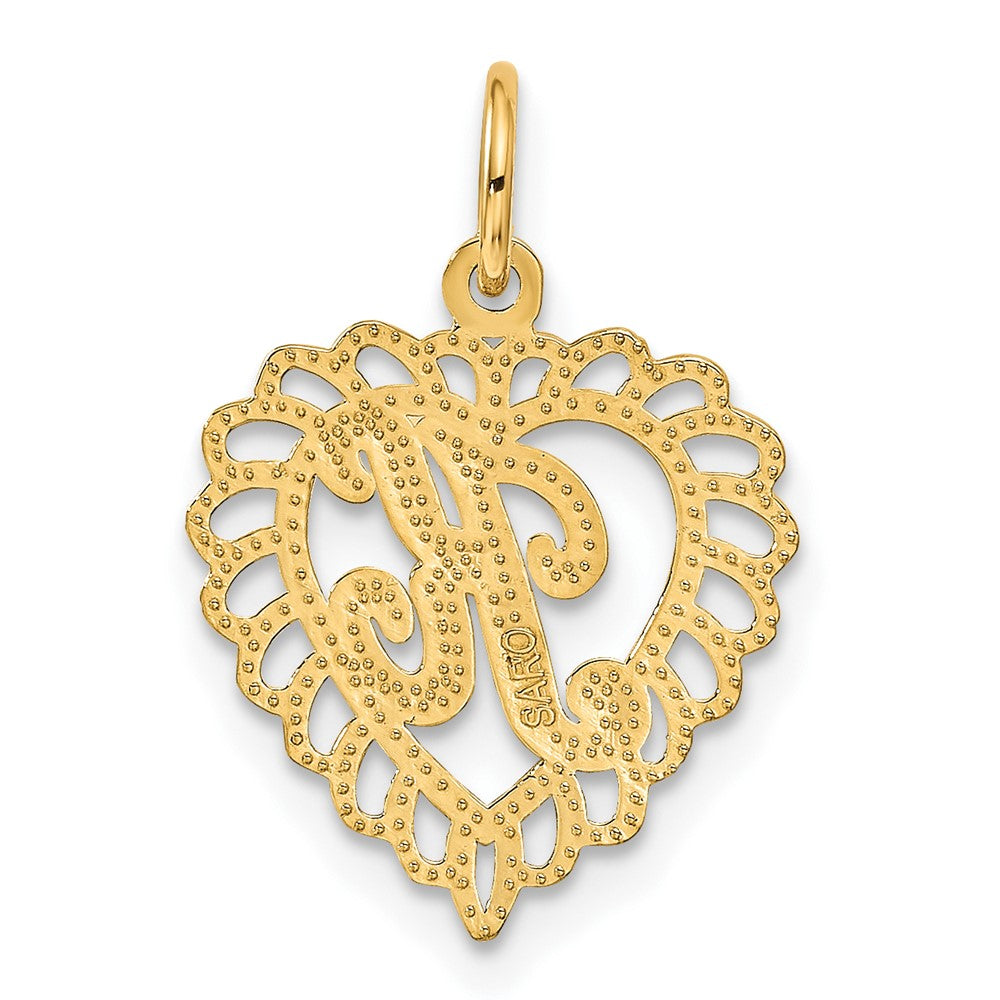 10k Gold Initial K Charm
