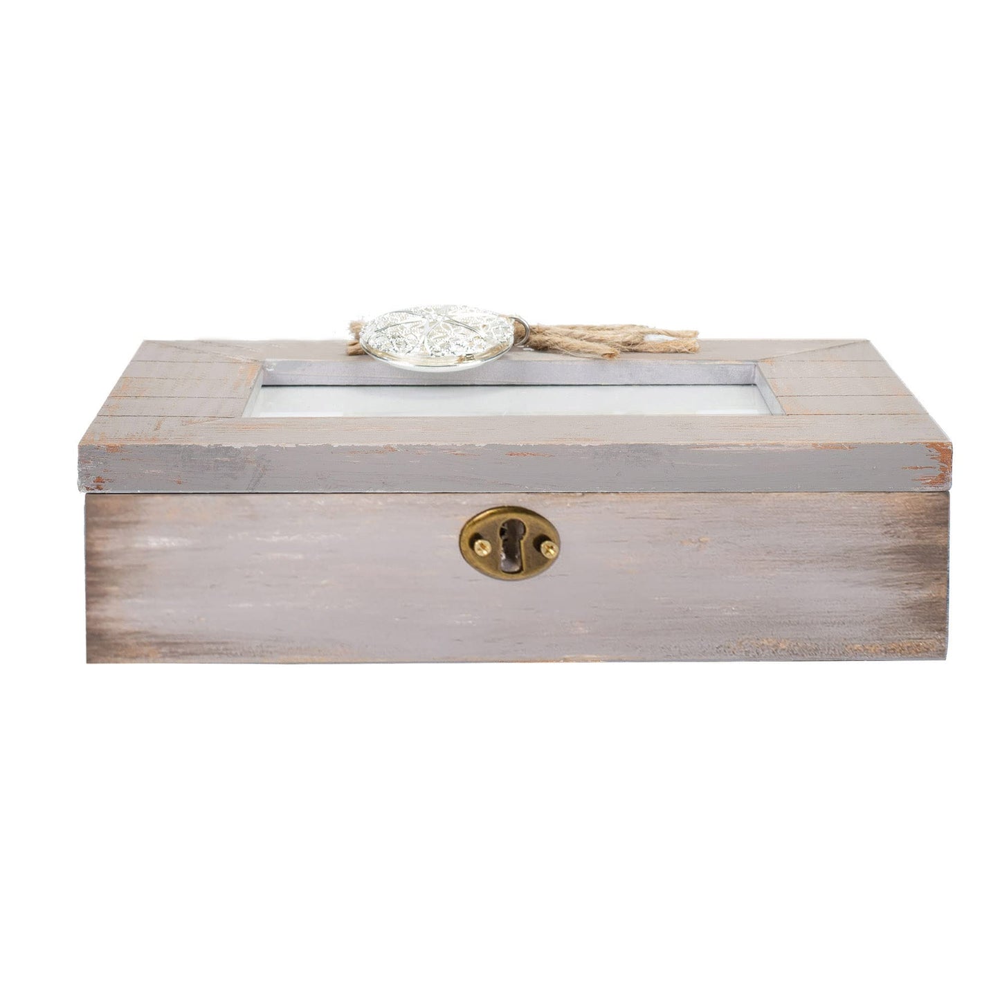 Future Belongs to Those Who Believe Natural Taupe Jewelry Music Box Plays Wonderful World