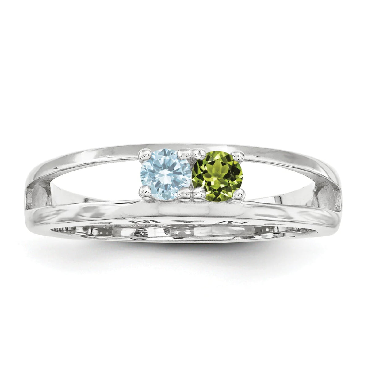 Sterling Silver Rhodium-plated Family Jewelry Mounting QXMR71/2SSM-8