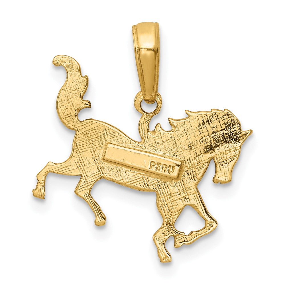10k Gold Horse Pendant