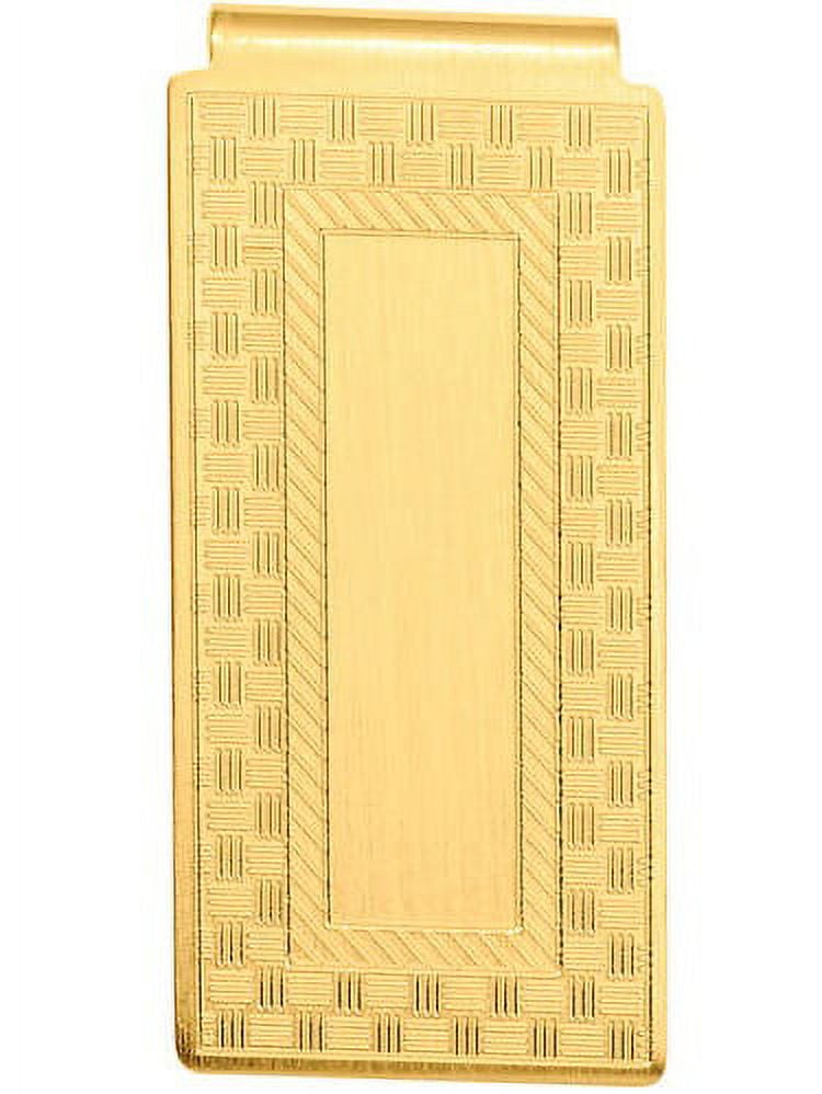 Primal Gold-plated Kelly Waters Checkerboard Hinged Money Clip