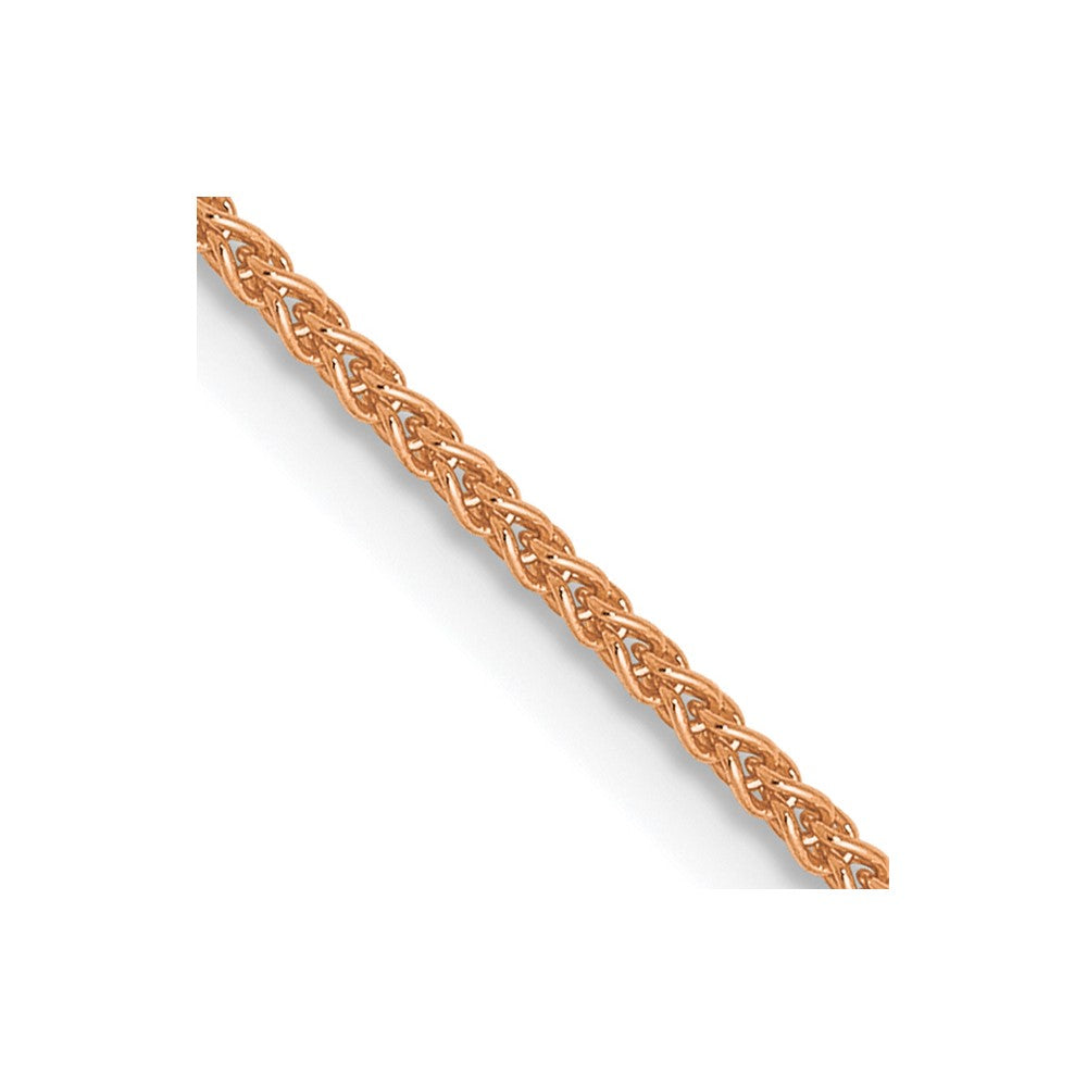 14K Rose Gold 1mm Wheat