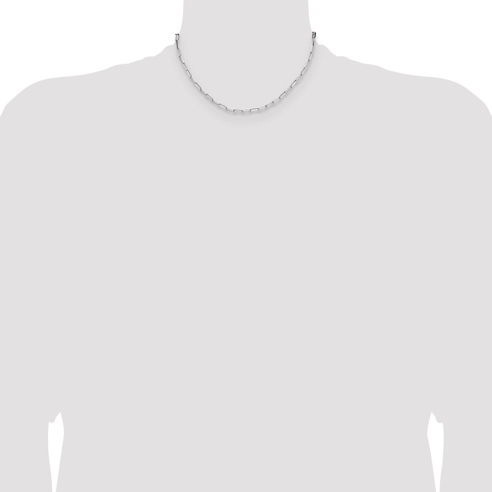 Sterling Silver 3.1mm D/C Paperclip Chain