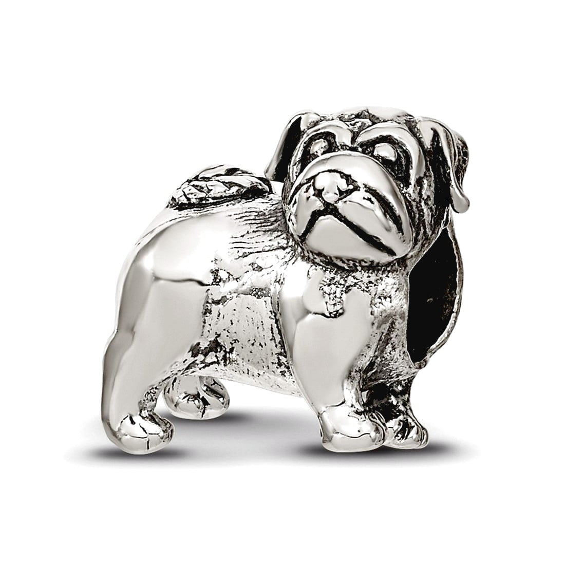 Sterling Silver Reflections Pug Bead