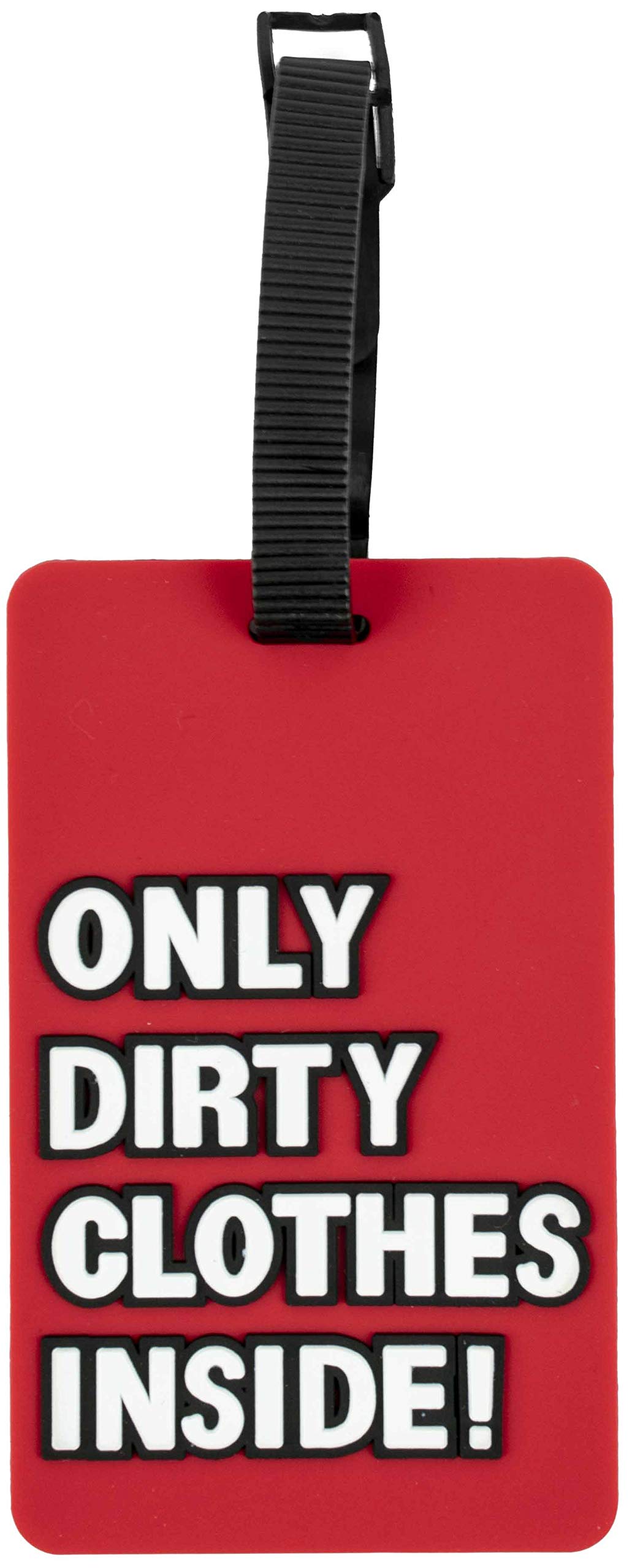 4-Piece ONLY DIRTY CLOTHES INSIDE Silicon Luggage Tag Set Q-GM22556