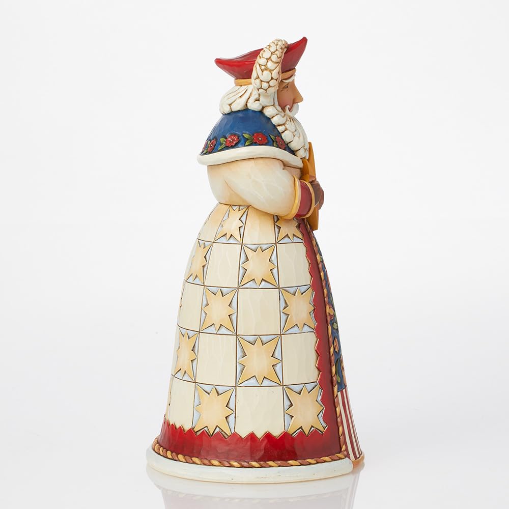 Enesco Jim Shore Heartwood Creek Polish Santa Stone Resin Figurine, 7 inch, Multicolor