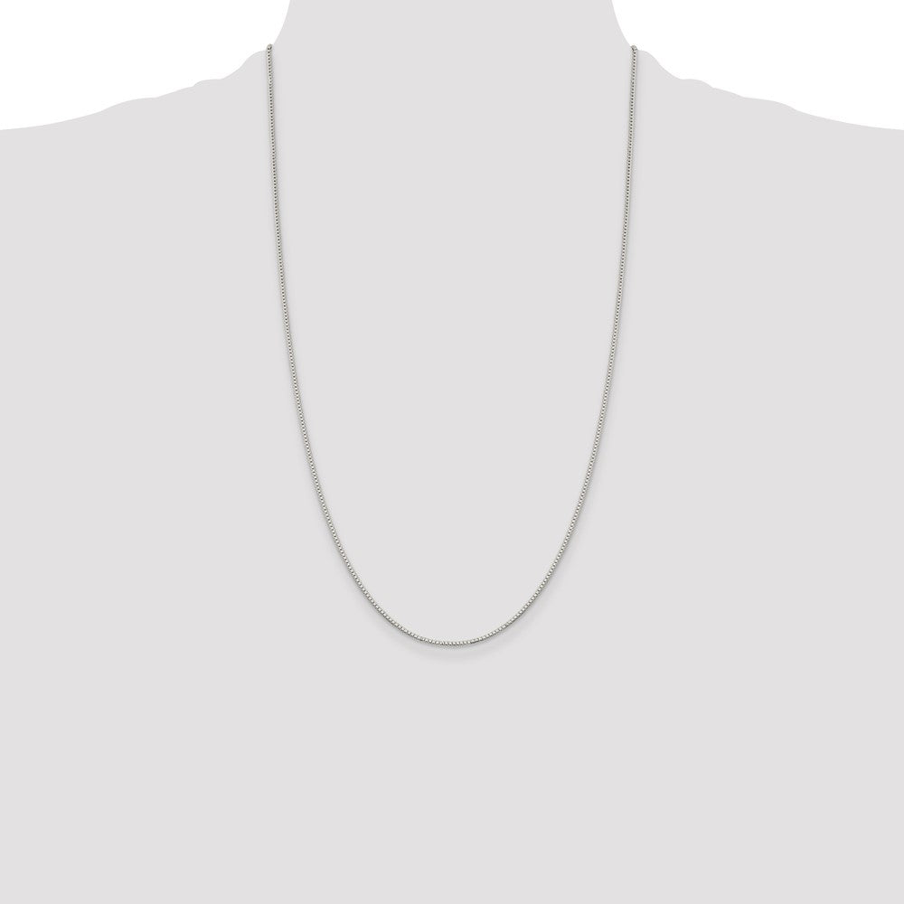 Sterling Silver 1.1mm Box Chain 26 Inches