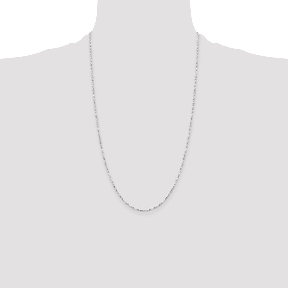 Sterling Silver 1.25mm Cable Chain 26 Inches