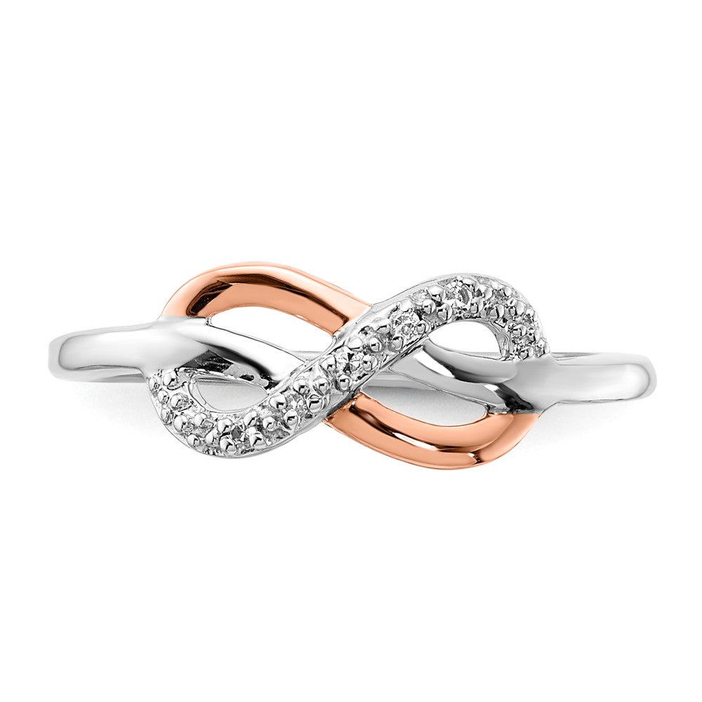 SS/10K Two-Tone Diamond Ring
