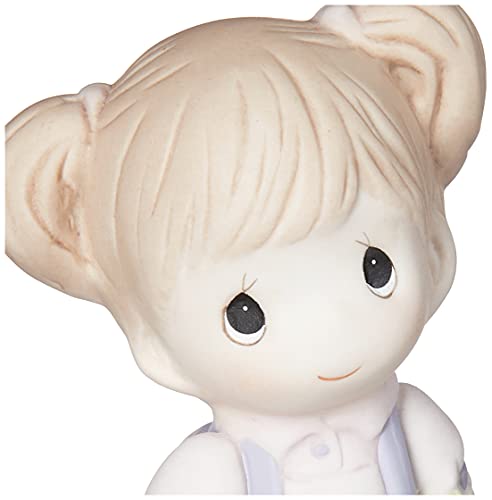 Precious Moments Growing Grace Age Five Brunette Porcelain Figurine