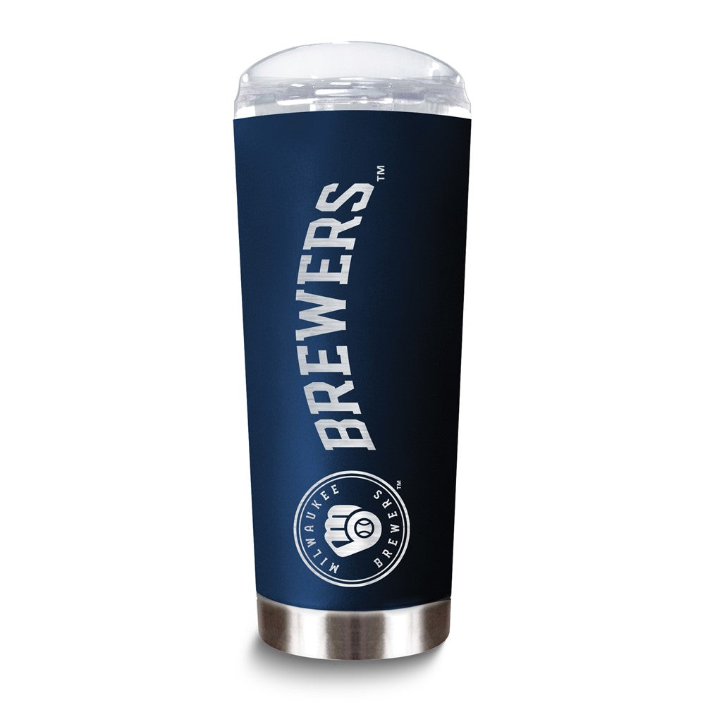 MLB Milwaukee Brewers Stainless Steel 18 oz. Roadie Tumbler with Lid