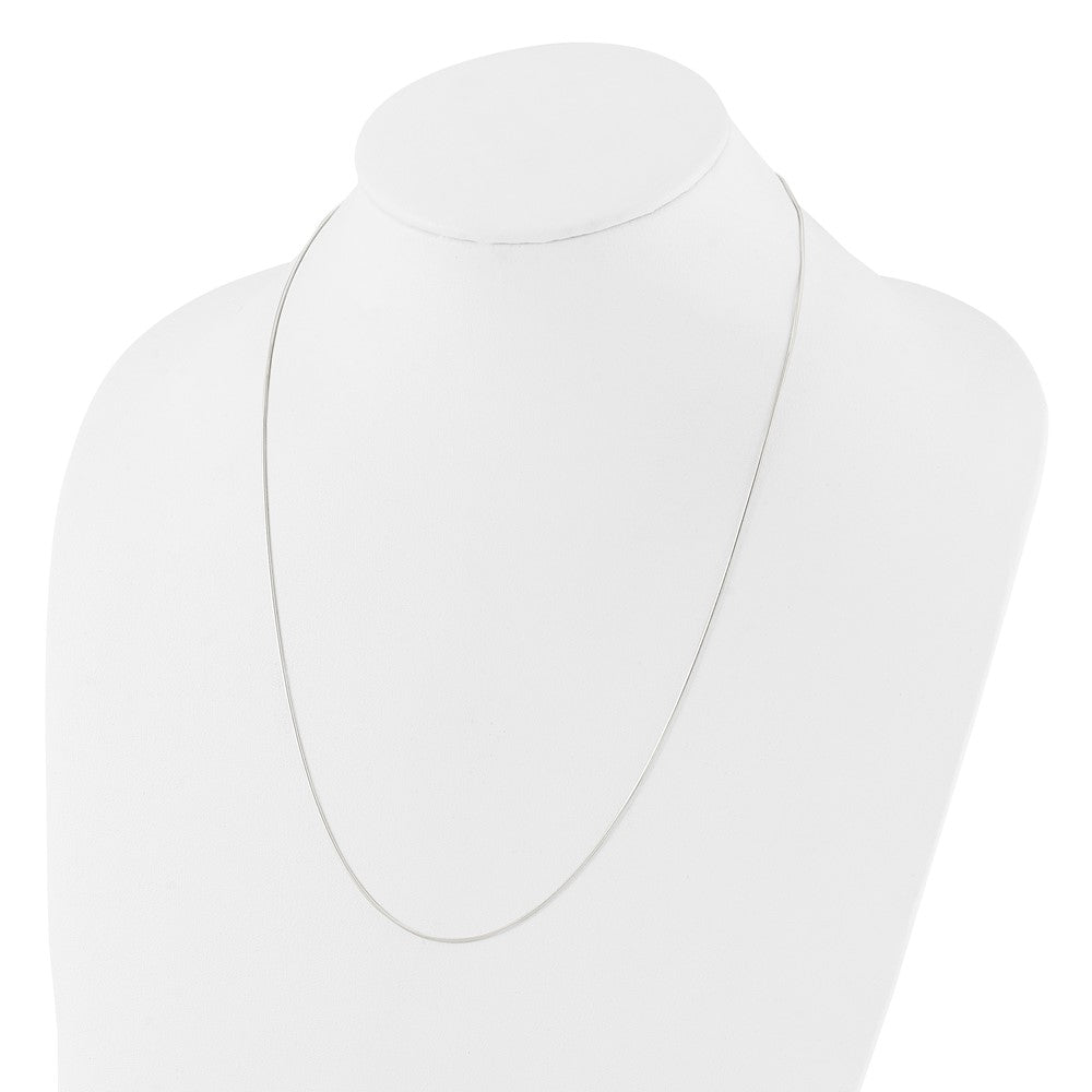 Sterling Silver Polished Adjustable Necklace