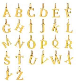 Personalized Initial Charms & Pendants