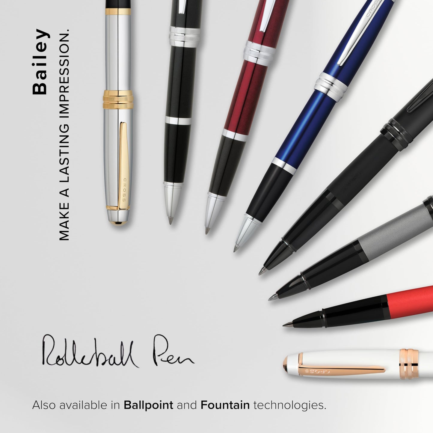 Cross Bailey Black Lacquer Rollerball Pen