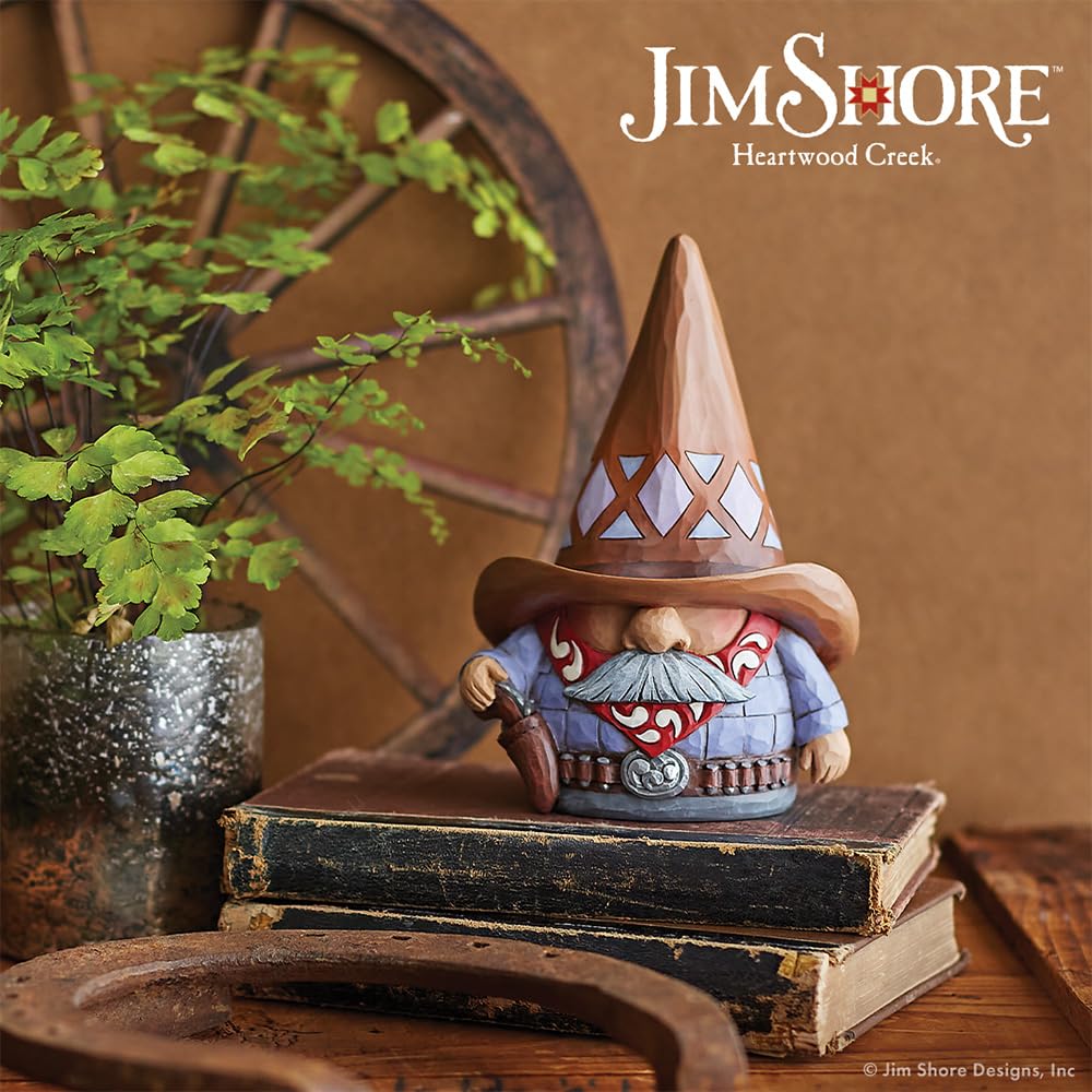 Enesco Jim Shore Cowboy Gnome, Figurine, 6.75in H