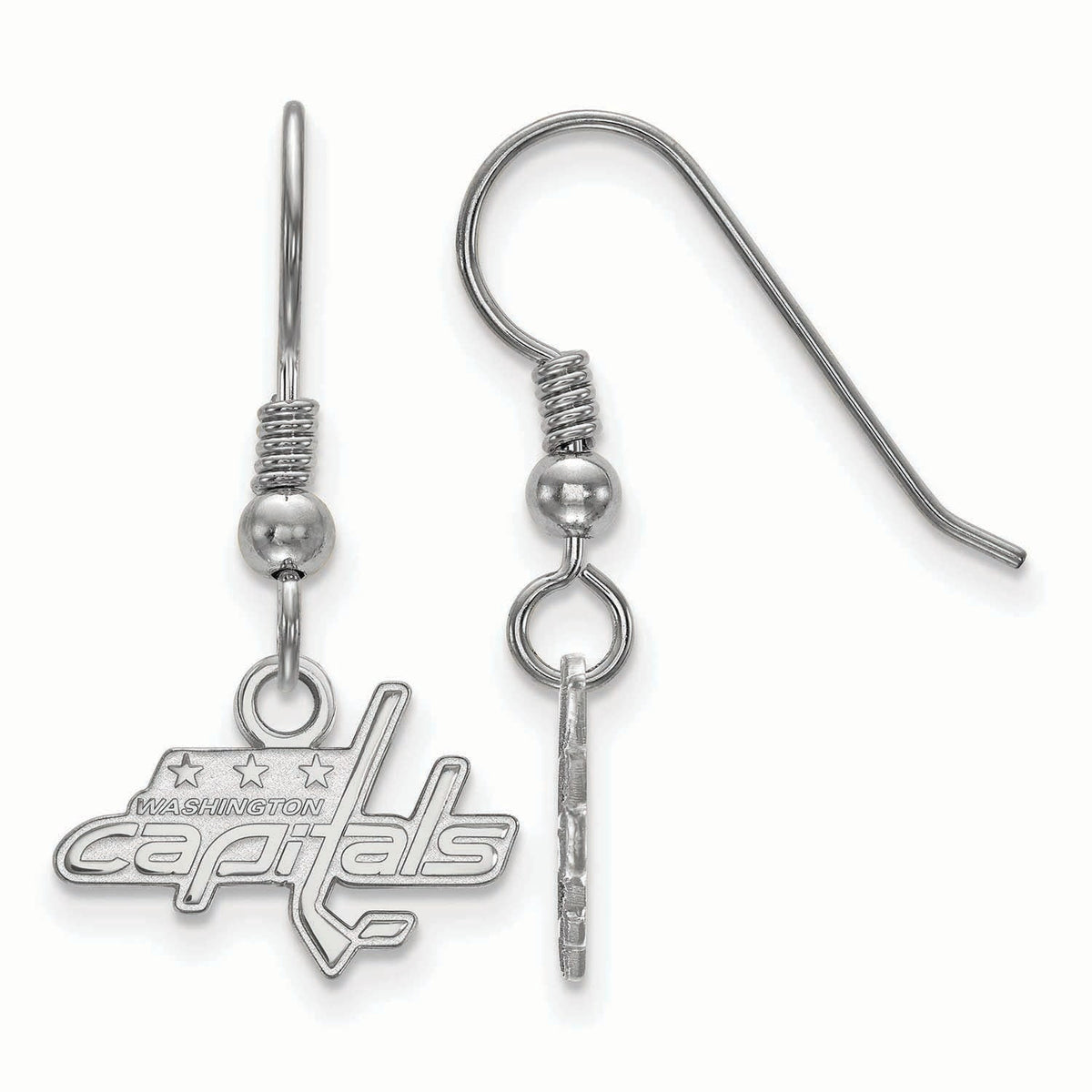 Women's Washington Capitals Sterling Silver XS Dangle Earrings